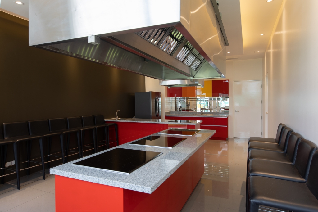 show kitchen at the residences at commonwealth by century