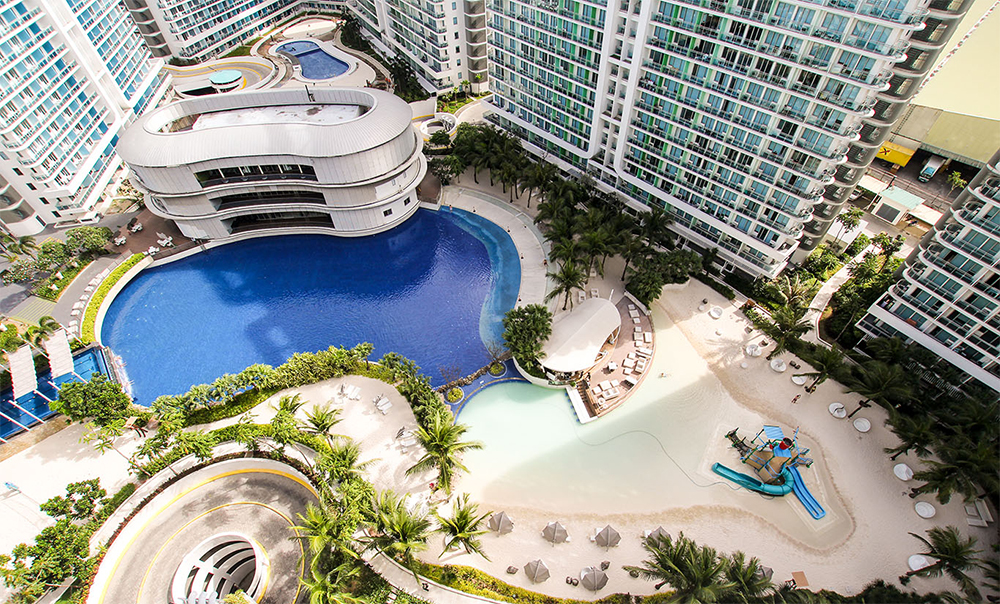 aerial shot of Azure Urban Resort Residences