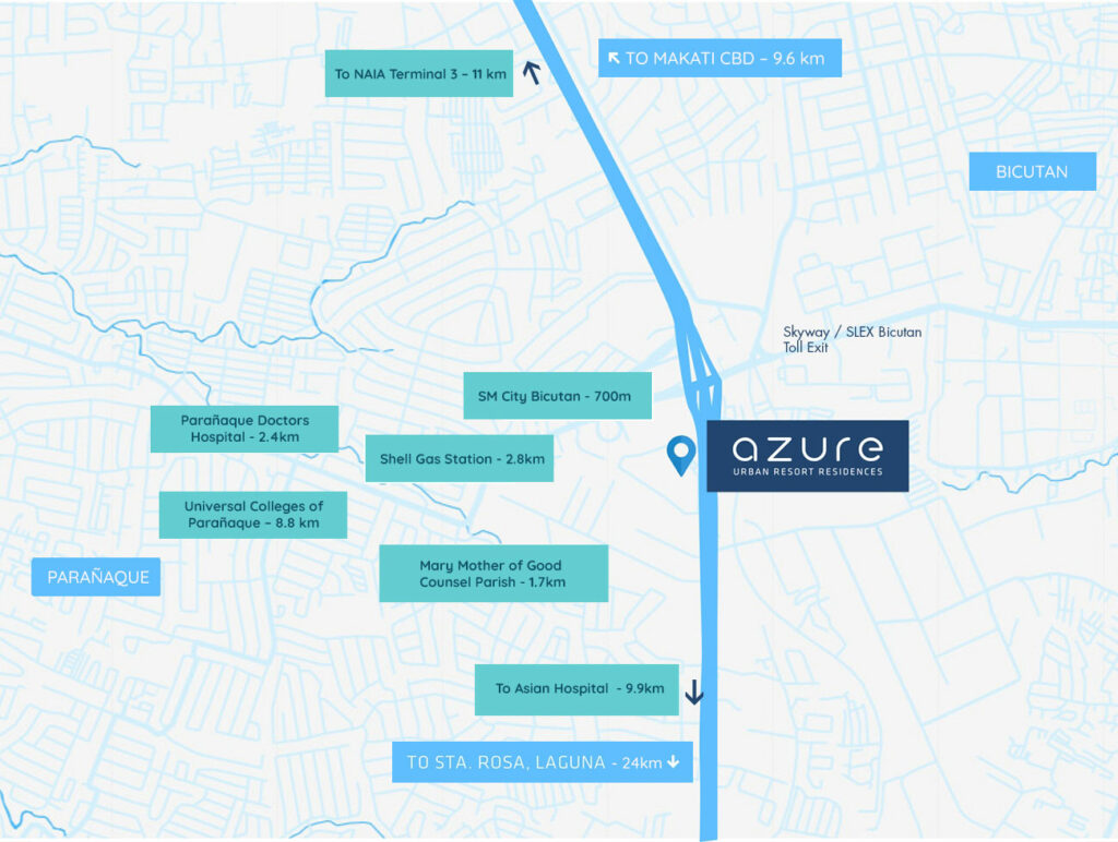 azure urban map