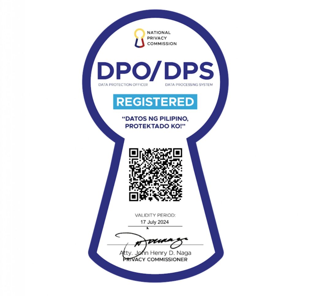 CPGI NPC Seal of Registration